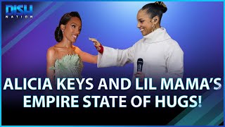 Alicia Keys and Lil Mamas Empire State of Hugs—Share Warm Embrace at Teyana Taylor Movie Premiere [upl. by Tudela]