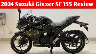 2024 Suzuki Gixxer SF 155 E20 Detailed Review  Update  Price  Mileage  Features [upl. by Dustman]