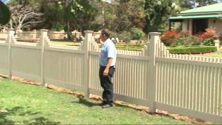 PVC picket fence  Grafton NSW [upl. by Nigam]