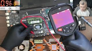 Gaming laptops classic disease  Shorted CPUGPU mosfet  Msi gaming laptop repair [upl. by Annaear]