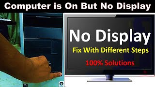 Computer turn on but no display on monitor  Fix Now [upl. by Buckels180]