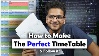 How To Make a TimeTable That Actually Works  Anuj Pachhel [upl. by Nylarat547]