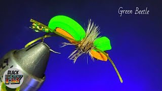 Tying A Beetle Dry Fly  Relaxing Fly Tying ASMR  How To Tie Trout Flies For Beginners [upl. by Dunston]