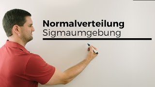 Normalverteilung k gesucht Anschaulich mit Sigmaumgebung ohne PhiTabelle [upl. by Getter745]