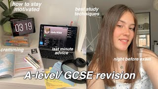 How to revise for Alevel GCSE exams  last minute revision what I regret amp best tips [upl. by Letizia]