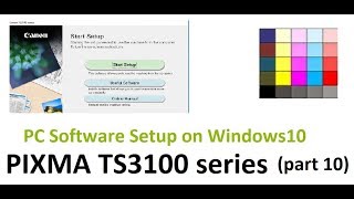 PIXMA TS3150 TS3120 series part10  Setup to Windows 10 PC [upl. by Ahsihat]