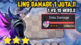 1 JUTA DAMAGE LING REKOR DAMAGE TERBESAR DI MAGIC CHESS [upl. by Shriver44]