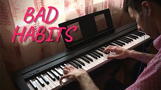 Ed Sheeran  BAD HABITS  Piano Cover [upl. by Ainnos]