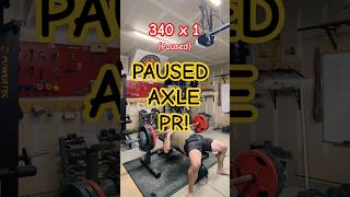 340 paused axle bench press chestday benchpress strengthworkout powerlifting [upl. by Newg]