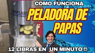 ⚡PELADORA DE PAPAS INDUSTRIAL PARA PELAR PARA PARDA PAPA CRIOLLA PAPA SABANERA PAPA AMARILLA [upl. by Eslek]