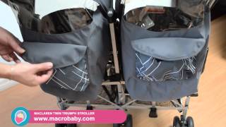 MacroBaby  Maclaren Twin Triumph Stroller [upl. by Ciardap]