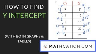 How to find Y Intercept  Mathcation [upl. by Alathia]