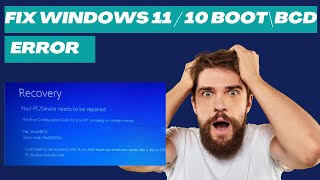 Fix Windows 11  10 Boot\BCD Errors Easy Solution 2024 [upl. by Ola]