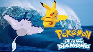 Pikachu and Mantine are a Vicious Battle Duo BDSP WIFI Battle [upl. by Awjan]