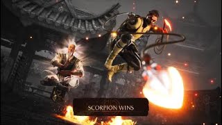 MK1 Online  ScorpionShujinko Matches vs Baraka and Li Mei [upl. by Alrich]