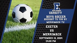 NHIAA Varsity Boys Soccer  Exeter at Merrimack D1 91924 [upl. by Atinrehs]