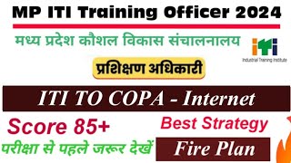 INTERNET  MP ITI Training Officer 2024  ITI COPA Important MCQS  Computer Important Question iti [upl. by Ramiah142]