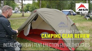 MSR Elixir 1 Dome Tent Review over 10 Nights [upl. by Corrianne]