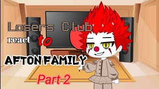 Losers club react to Afton Family part 2 [upl. by Rednav]