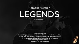 Juice WRLD  Legends Karaoke Version [upl. by Eelyma]