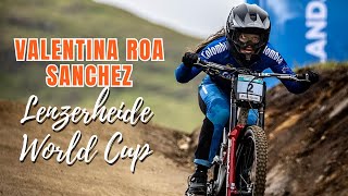 Lenzerheide Junior Women’s Downhill World Cup 2023 Finals  Valentina Roa Sanchez [upl. by Wilow]