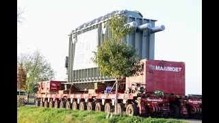 Gigantische transformator trekt door de Betuwe [upl. by Johppah285]