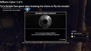 God of War  Niflheim Cipher Pieces Locations [upl. by Bussey746]