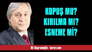 ALİ BAYRAMOĞLU KOPUŞ MU KIRILMA MI ESNEME Mİ  SESLİ KÖŞE YAZISI [upl. by Anits257]