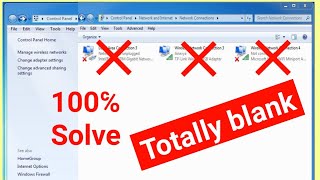 Totally Blanks in Change Adapter Settings in windows 7  Adapter Network  adapter kaise show kare [upl. by Jewelle]