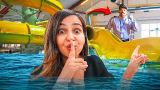 Hiding in the WATERPARK without getting CAUGHT OMG 😱 [upl. by Brill]