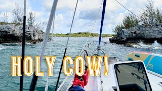 Harrowing Entrance to Hatchet Bay Eleuthera [upl. by Bushore]