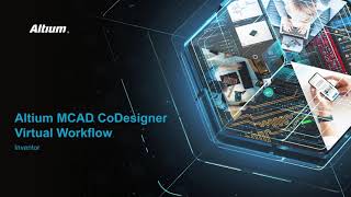 Altium MCAD CoDesigner Virtual Workflow Inventor [upl. by Maker488]