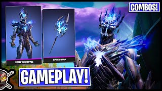 NEW SPIRE IMMORTAL Gameplay  Combos Before You Buy Fortnite Battle Royale [upl. by Janot]