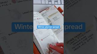 Winter Weekly Planner Spread  Hobonichi Weeks plus a Quick Flip Through planning planner [upl. by Packer]