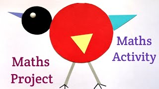 Using Geometric Shapes to Make Pictures part  1  Maths Project Using Shapes  Maths Activity [upl. by Nedrob614]