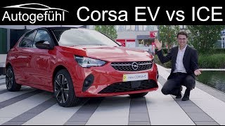 allnew Opel Corsa F REVIEW Corsae EV vs Corsa GSLine petrol comparison Vauxhall Corsa [upl. by Akimahc729]