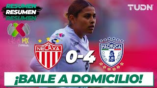 Resumen y goles  Necaxa 04 Pachuca  Liga Mx Femenil  CL2024 J4  TUDN [upl. by Nytnerb709]