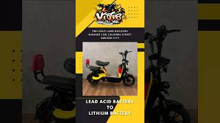 Ebike upgrade from Lead Acid Battery to Lithium Battery by Viaje MNL [upl. by Ardnaid]