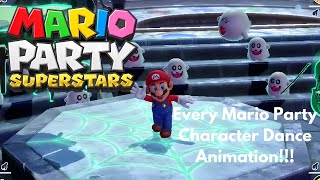 Mario Party Superstars  All Characters Dance Animation mario [upl. by Eintihw382]