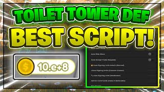 Toilet Tower Defense Script GUI  Hack DUPE AUTOFARM INF COINS AND MORE PASTEBIN [upl. by Atener910]