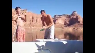 Boat Shower Dance at Lake Powell Music Video [upl. by Ernaline]