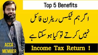 Fine and Penalty if Tax Return not filed with due date  Maximum Penalty  FBR  Income Tax [upl. by Naida]