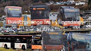 Busschallenge fra Fyllingsdalen til Arna [upl. by Dihsar]