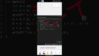 Swapping of two variables without using third variable swapping [upl. by Eelsnia]