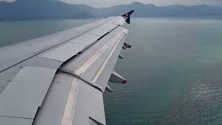 HK Express UO553 Landing at Hong Kong  Typhoon escape from Da Nang A321231 on 26 October 2024 [upl. by Enuj304]