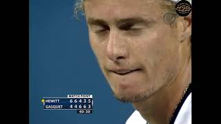 Here is the final part of the fifth set between a young Gasquet and Hewitt at the 2006 Us Open [upl. by Kowatch66]