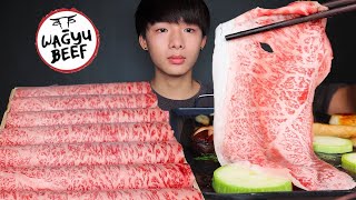 ASMR A5 WAGYU SUKIYAKI Eating Sound  MAR ASMR [upl. by Allegna869]