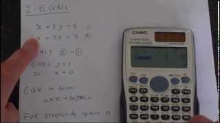 How to Solve Equations Using Casio Fx991ES Plus [upl. by Dusa]