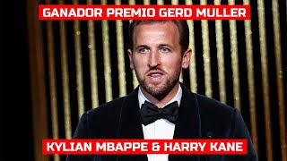 Harry Kane amp Kylian Mbappe Ganadores del Premio Gerd Muller Balon De Oro 2024 IMAGENES [upl. by Alburga44]