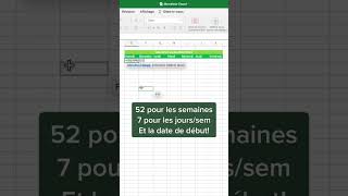 Comment créer un calendrier sur Excel 🗓️🗓️ apprendreexcel excelfrancais astuceexcel [upl. by Rory]